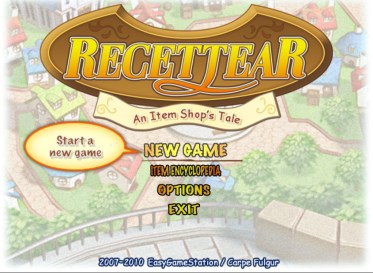 Recettear Title Screen